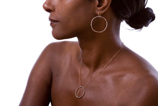 Inner Circle Necklace in Sterling Silver, Jewelry, Vanessa Gade, Art Urbane