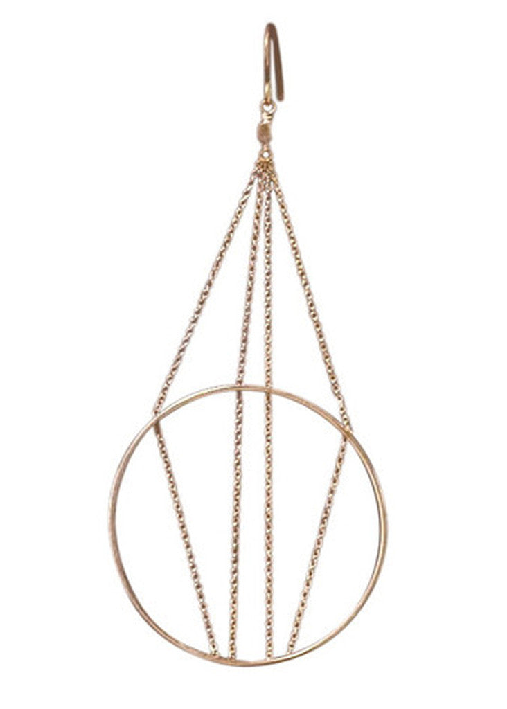 Suspension Earrings in Yellow Gold Vermeil, Jewelry, Vanessa Gade, Art Urbane