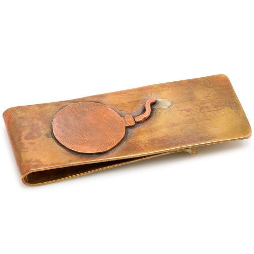 Bronze Bomb Money Clip, Fashion, Dreadnought Workshop, Art Urbane