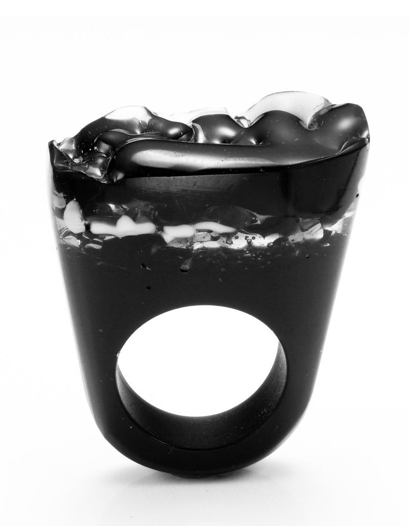 Murano Glass Ring, Cholera, Jewelry, Pasionae, Art Urbane
