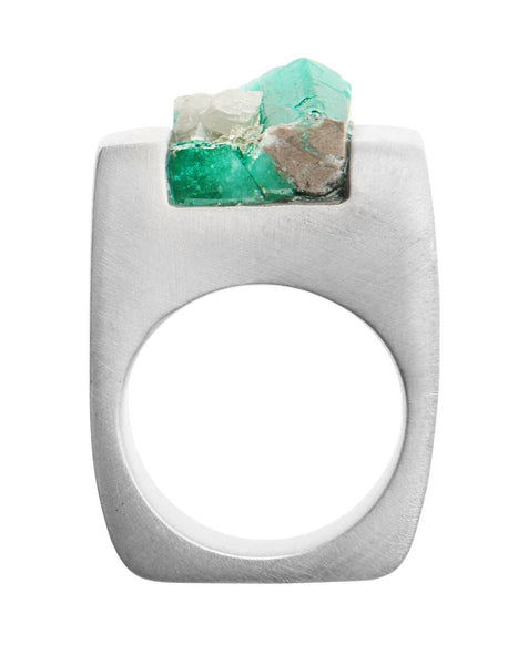 Silver Emerald, Jewelry, Pasionae, Art Urbane
