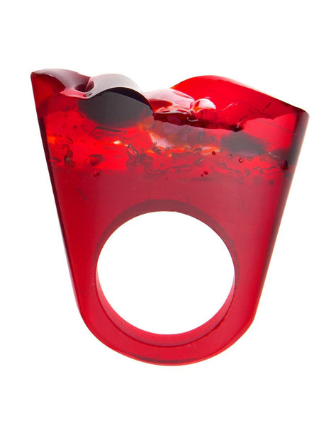Murano Glass Ring, Lust, Jewelry, Pasionae, Art Urbane