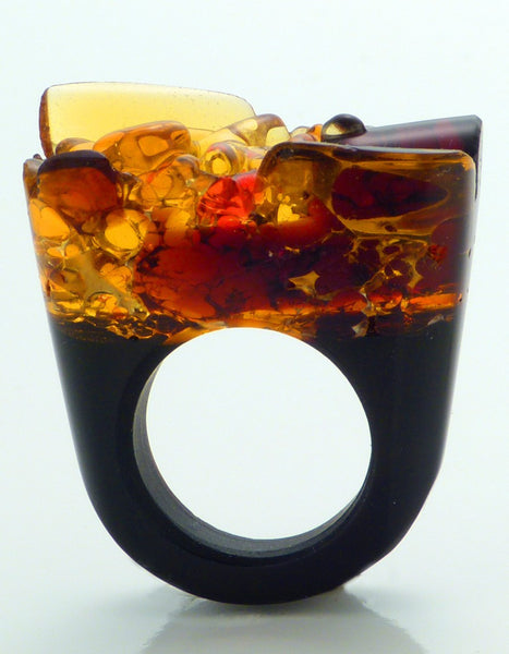 Murano Glass Ring, Flash, Jewelry, Pasionae, Art Urbane