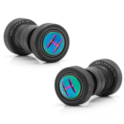 Round Matte Black and Scarab Cufflinks, Jewelry, HollenWolff, Art Urbane