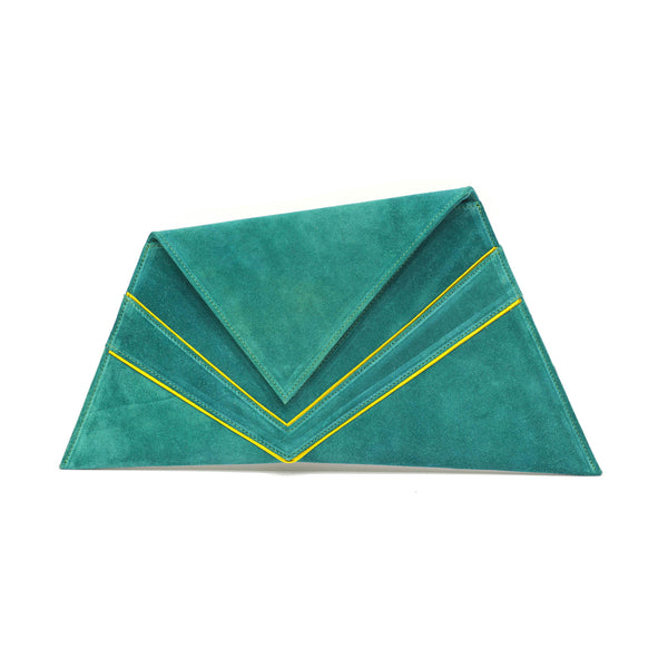 Green Asymmetric Clutch, Fashion, Georgina Skalidi, Art Urbane