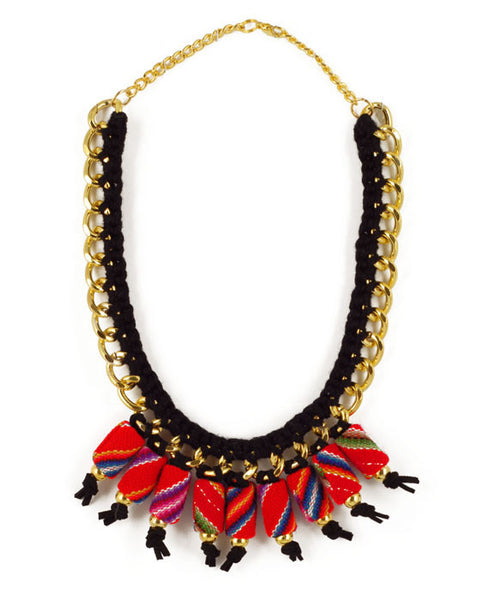 Titicaca Red Necklace, Jewelry, Andrea Bocchio, Art Urbane