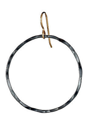 Graphite Hoop Earrings, Jewelry, Vanessa Gade, Art Urbane