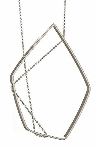 FORME Necklace 111 in Oxidized and Sterling Silver, Jewelry, Vanessa Gade, Art Urbane